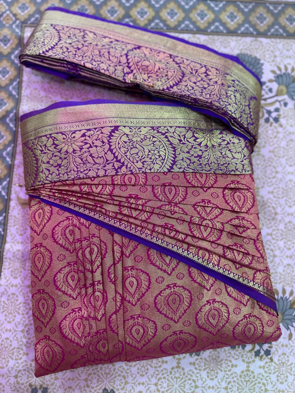 Saree Pleating Detail